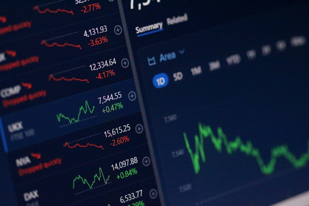 Trading screen showing charts representing the daily forex market wrap after the Fed decision
